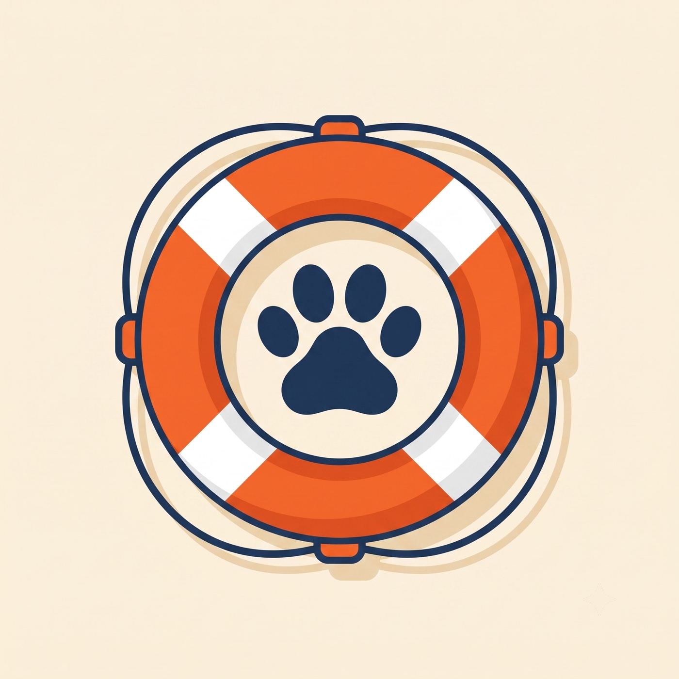 Floaty Paw 30-day guarantee life-ring badge